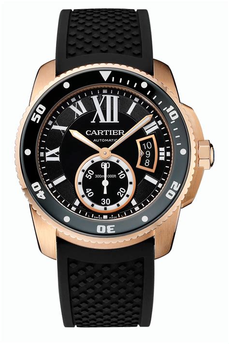 calibre de cartier rose gold price|cartier calibre 3 hand diver.